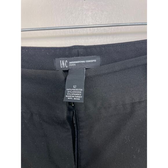 Women's INC International Concepts Petite Black Dress Pants - Picture 2 of 3